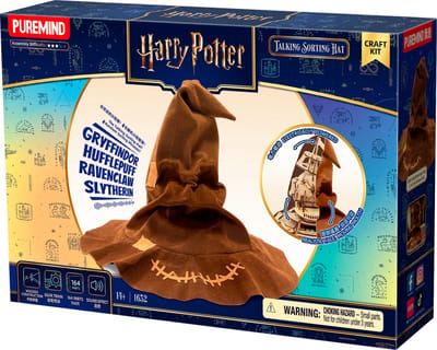Harry Potter Pratende Sorteerhoed - Modelbouwpakket - Houten 3D Puzzel - Bouwpakket - Constructiespeelgoed - DIY Pakket Hout - Bouwset - Modelbouw voor Volwassenen en Kinderen - Miniatuur