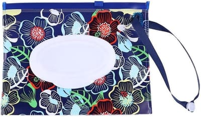 Natte Veeg Dispenser - Hervulbare Doekjes Houder - Draagbaar Gebruik - Herbruikbaar Lichtgewicht - 1 Stuk - Blauw