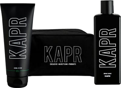 The Exclusive Hairstyle Deal KAPR Gel 200 ml en shampoo 250 ml incl gratis toilettas