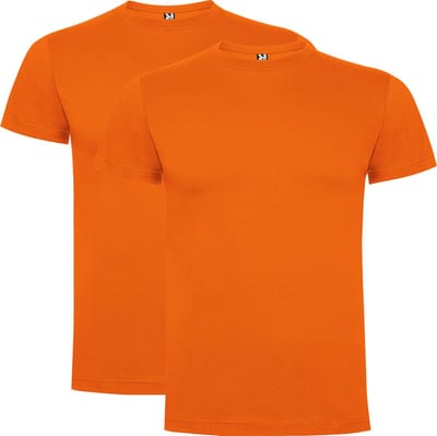 Oranje 2 pack Premium t-shirts Roly Dogo maat 12 146 – 152