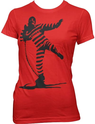 Hybris Dames Prisoner Shot Out Girly T-shirt SH-5-15374-LFH2-4