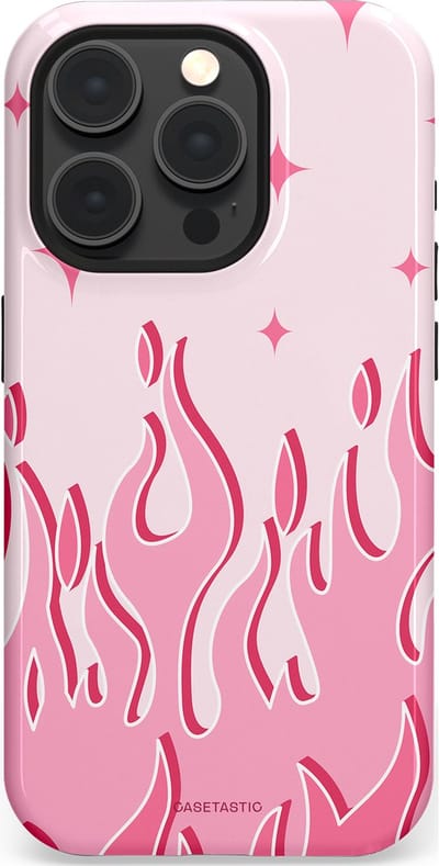 Casetastic Hoesje Geschikt voor Apple iPhone 15 Pro Magsafe - Stijlvolle Beschermende Duo-layer Case - Twinkelvuur