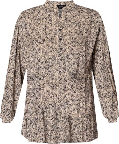 YESTA Bibi-Jana Essential Blouse - Soft Army/Multi-Colo - maat X-0(44)