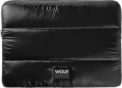 Wouf Laptophoes / Laptop Sleeve - 13 inch - rPet - Black Glossy