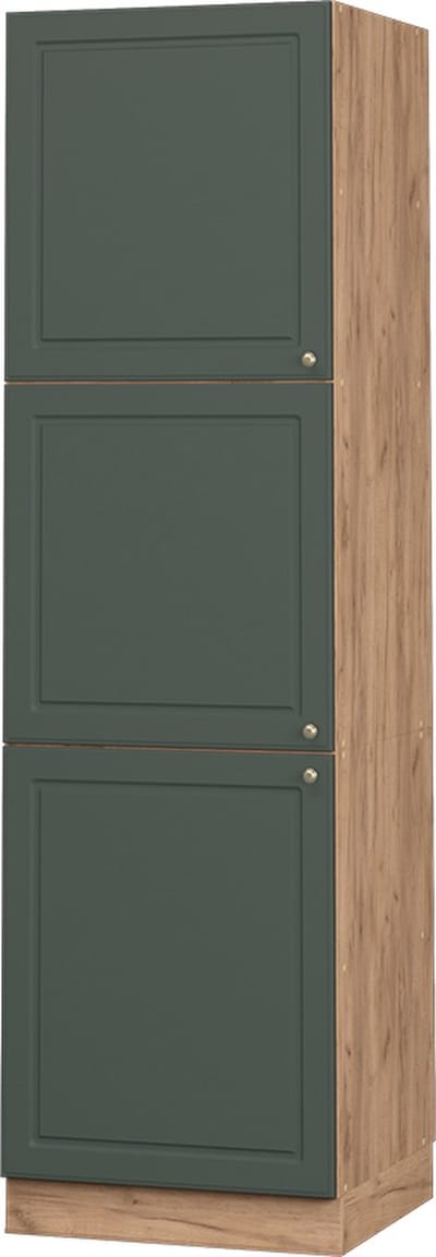 Vicco Hoge kast Fame-Line, Groen-Goud landelijk/Goudkleurig Eiken, 60 cm