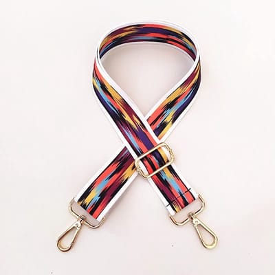 Dailygoods- Tasriem 130 cm - Verstelbaar - Brede Tasriem 3,8 cm - Karabijnhaak - Katoen - Gouden Hardware - Schouderband