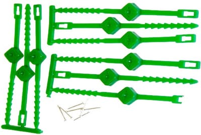 Hendrik Jan - Klimplantgeleider - Kunststof - Met nagels - 9 stuks