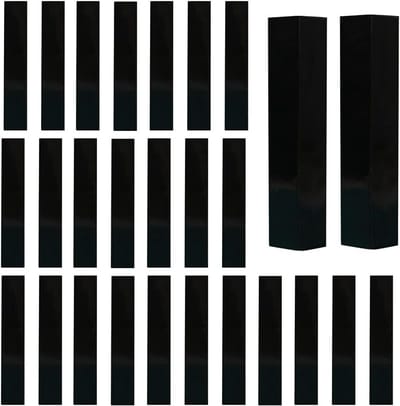50 Stuks Lege Zwarte Lipgloss Dozen - Luxe Kraft Papier Verpakking voor Cosmetica, Parfum en Mascara, Ideaal voor Kleine Ondernemingen