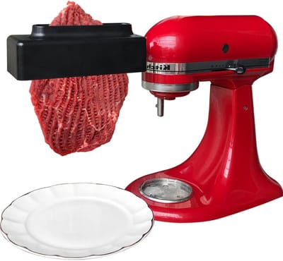 Vleesvermalser Keukenmachine - Vleesklopker - Vlees Malser Maken - Metalen Tandwielen - 2 cm Dikte - Zwart