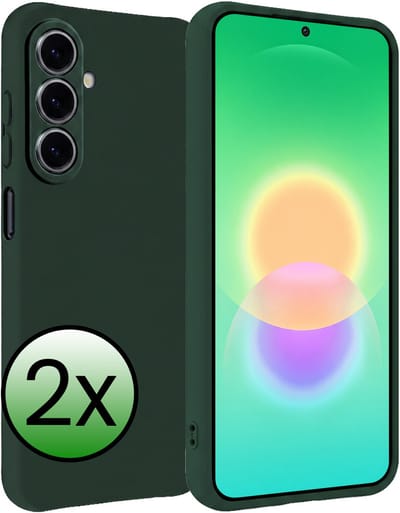 Hoesje 2 Stuks - Geschikt voor Samsung Galaxy A27 - Sterk & Shockproof - Case Siliconen - Back Cover - Telefoon Hoes - Donkergroen