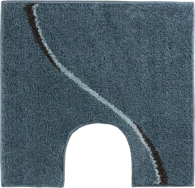 Casilin WC-mat Antislip Carve - 60x55cm - Met Uitsparing - Waterabsorberende Badmat - Wasbaar en Sneldrogend - Acryl - Ocean
