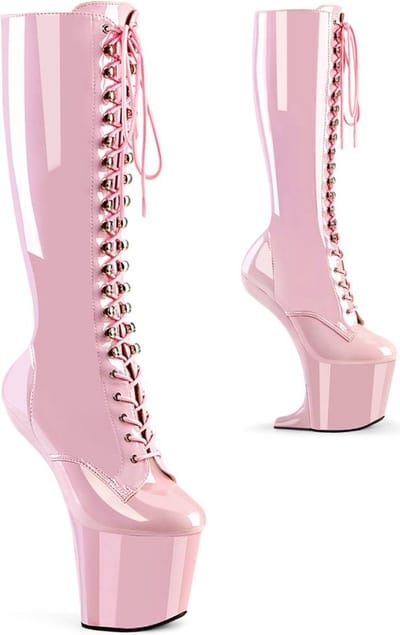 Pleaser - CRAZE-2023 Plateau Overknee Laarzen - US 8 - 38 Shoes - Roze