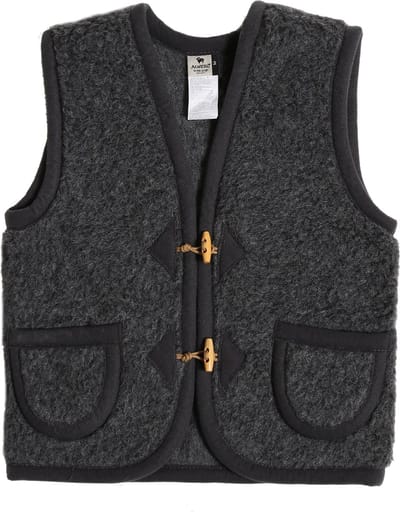 Alwero bodywarmer Alpen Junior Antraciet 128-134