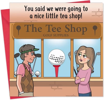 Grappige Golf Wenskaart voor Verjaardag, Vaderdag of Pensioen - Humorvolle Kaart voor Golfliefhebbers