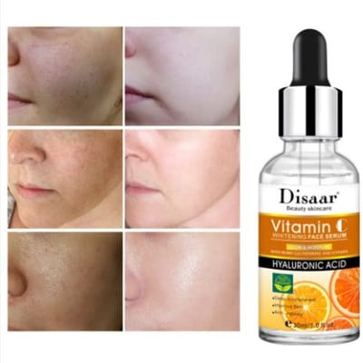 Vitamine C serum met hyaluronzuur - donkere vlekken verminderen - huidverhelderend serum - fijne lijntjes verminderen - rimpelvermindering - diepe hydratatie - egale teint - anti-aging huidverzorging - huidversteviging - stralende huid