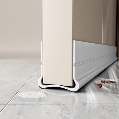 Dailygoods- Tochtstopper 93 cm - Dubbele Afdichting - Zelfklevende Deurafdichting - Deurisolatie - Windstopper - Eenvoudige Installatie
