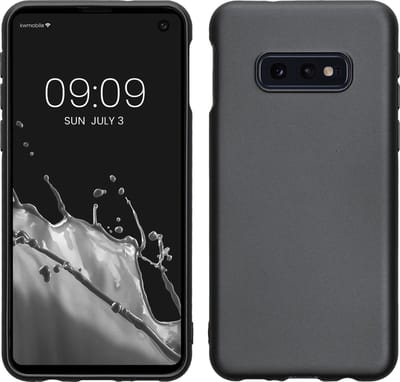 kwmobile telefoonhoesje geschikt voor Samsung Galaxy S10e - Hoesje voor smartphone - Back cover in metallic grijs