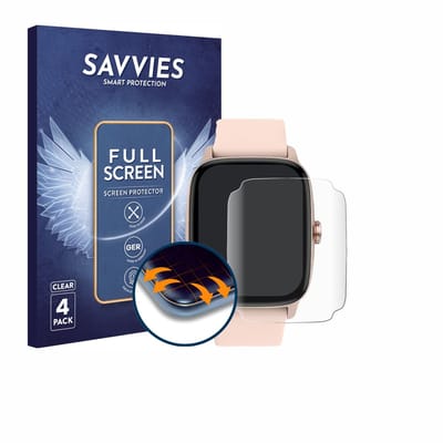 Savvies - Screenprotector voor KIBFLE TGW0 / TGW01 1.85" - Folie Beschermfolie transparant volledig dekking 4 Stuks