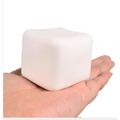 Squishy Tofu Stressballen Autisme Sensorisch Speelgoed Stress & Angstverlichting Fidget Speelgoed Deeg Waterbal Cadeaus Bulk voor Volwassenen Kinderen white