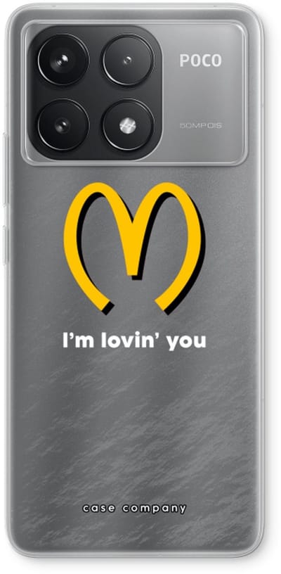 Case Company® - Hoesje geschikt voor Xiaomi Poco F6 Pro hoesje - I'm lovin' you - Soft Cover Telefoonhoesje - Bescherming aan alle Kanten en Schermrand