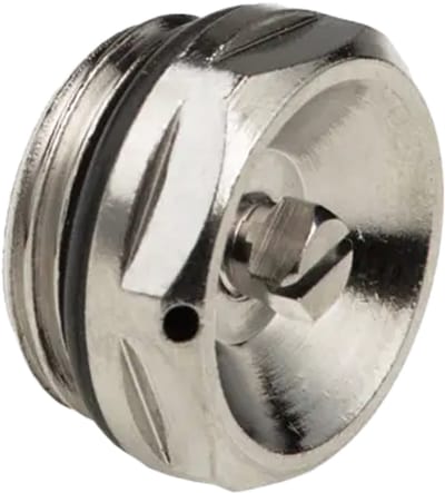 Bonfix Radiator Ontluchter - messing vernikkeld 1/2 - met EPDM O-ring afdichting - buitendraad