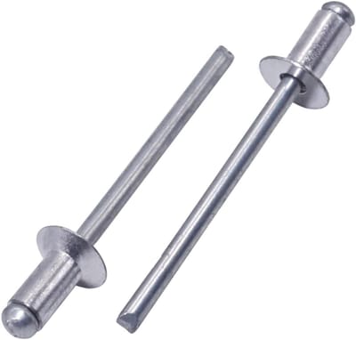 500x Verzonken Blindklinknagels Aluminium 4.0 x 8 mm - Popnagels met Stalen Doorn