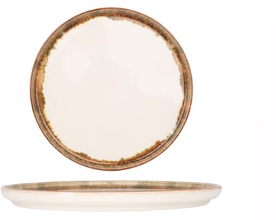 Kütahya Porselen Dinerbord - Fluer Amber - Porselein - 27 cm - set van 6