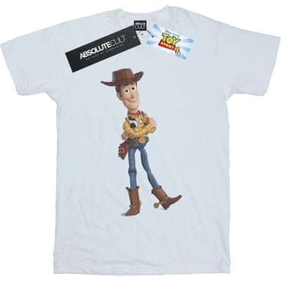 Disney Heren Toy Story 4 Sherrif Woody T-Shirt (Wit)