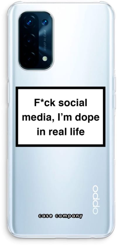 Case Company® - Hoesje geschikt voor Oppo A74 5G hoesje - I'm dope - Soft Cover Telefoonhoesje - Bescherming aan alle Kanten en Schermrand