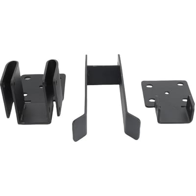Verrou double pour portail en grillage d'acier galvanisé Bras fort pour portail en grillage résidentiel pour portail de 35 mm gray