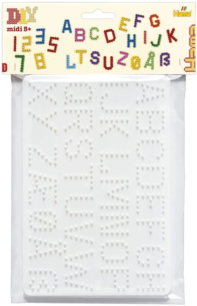 Hama grondplaten - cijfers en letters