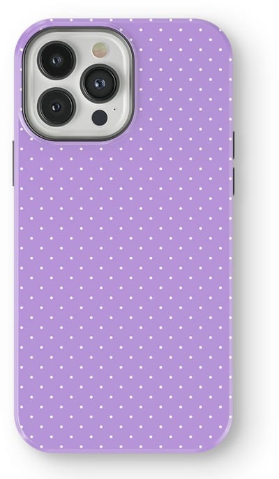 Micro Dots Tough Hoesje geschikt voor iPhone 13 Pro | Geschikt Voor Mag | Stippen Motief Backcover geschikt voor iPhone 13 Pro Mauve Dots