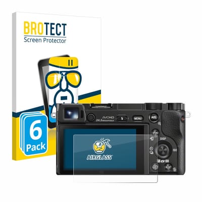 Screenprotector 6 Stuks voor Sony Alpha 5000 / 6000 / 6400 Beschermglas transparant