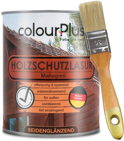 ColourPlus Houtbeits - Weerbestendige Houtolie - Met UV bescherming - Mahonie - 750 ml