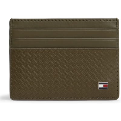 Tommy Hilfiger Emboss Cardholder Willow Green Größe: OS | Outlet | Herren | Grün
