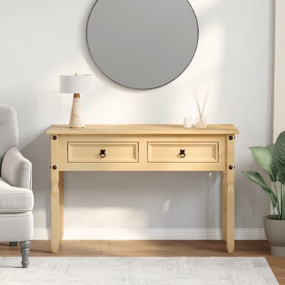 vidaXL - Wandtafel - Corona - 115x46x73 - cm - massief - grenenhout