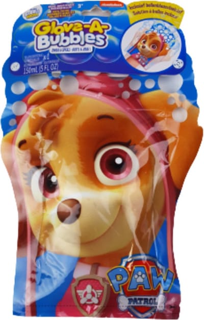 PAW Patrol Glove-A-Bubbles bellenblaas Meisjes - Blauw / Multicolor - Kunststof - 150 ml - Speelgoed - Bellen - Bubbels - Bellenblaas