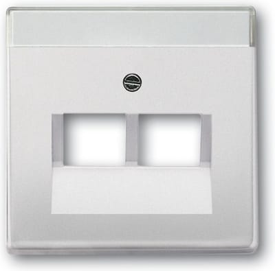 Busch Jaeger Future Linear centraalplaat 2xRJ45 / RJ11 Studiowit 1803-02-84