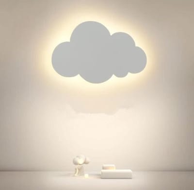Creatieve LED-wandlamp in wolkvorm voor binnen, 15W, moderne stijl, 3000K/4500K/600K, geschikt voor woonkamer en slaapkamer, 30 x 18 cm.