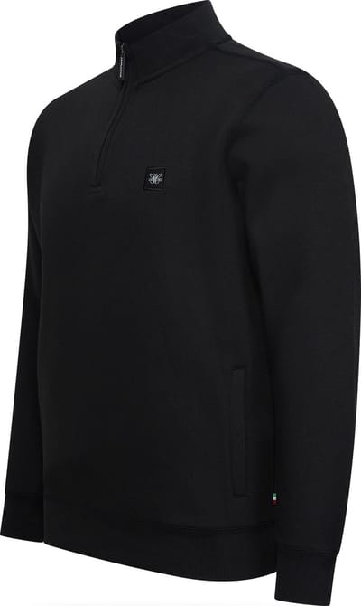 Cappuccino Italia - Heren Sweaters Zip Sweater Zwart - Zwart - Maat S