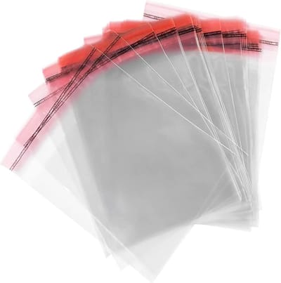 500 x Zelfsluitende Cellofaan Zakjes 8cm x 12cm - Transparant - Voor Feestjes en Verpakking