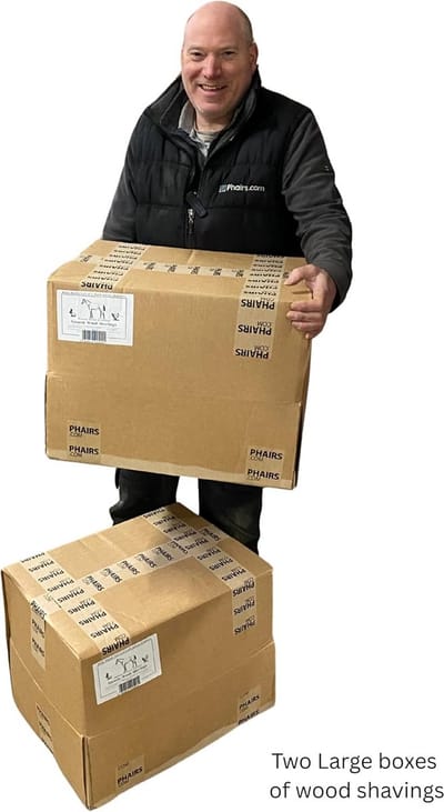 Geperst Houtkrullen Houtvezel Bedding voor Knaagdieren Paarden en Vee - Zeer Absorberend