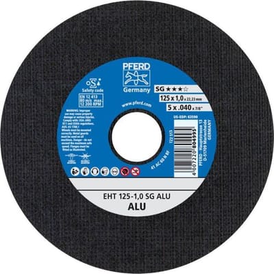 PFERD TOOLS SG ALU 61341115 Doorslijpschijf recht 125 mm 25 stuk(s) Aluminium, Non-ferrometaal