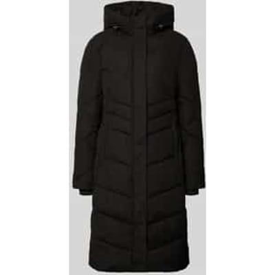 Regular fit gewatteerde mantel met capuchon