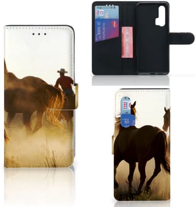 Honor 20 Pro Telefoonhoesje met Pasjes Design Cowboy