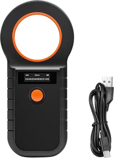 Microchip Lezer voor Huisdieren – OLED Dieren ID Scanner voor Honden, Varkens en Meer