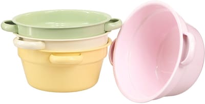 Decoratieve metalen schaal, pastelkleurig, Ø17cm H8cm, 4 stuks, 4 Stüc