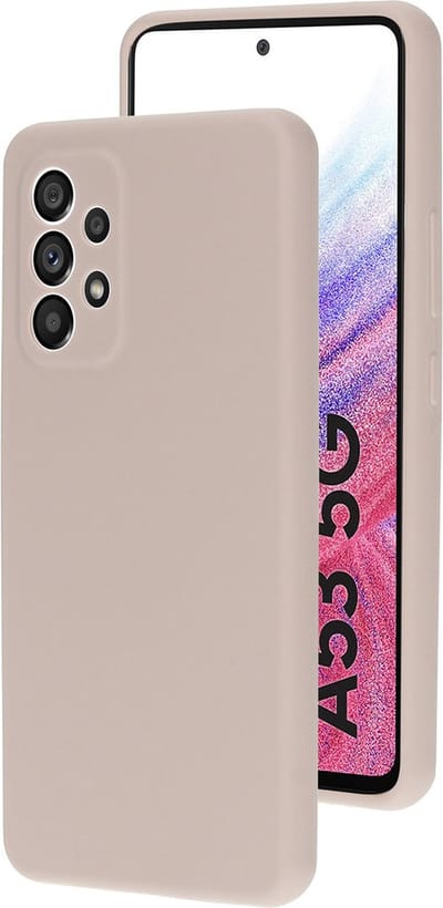 Mobiparts hoesje geschikt voor de Samsung Galaxy A53 5G - Siliconen - Beige Roze
