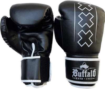 Buffalo Outrage bokshandschoenen zwart met wit 12oz