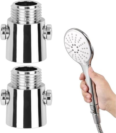 Afsluitventiel 2 Stuks - Douchekop - Waterstroombegrenzer - G1/2 Universele Interface - Eenvoudig te Installeren - Hittebestendig - Douchekraan